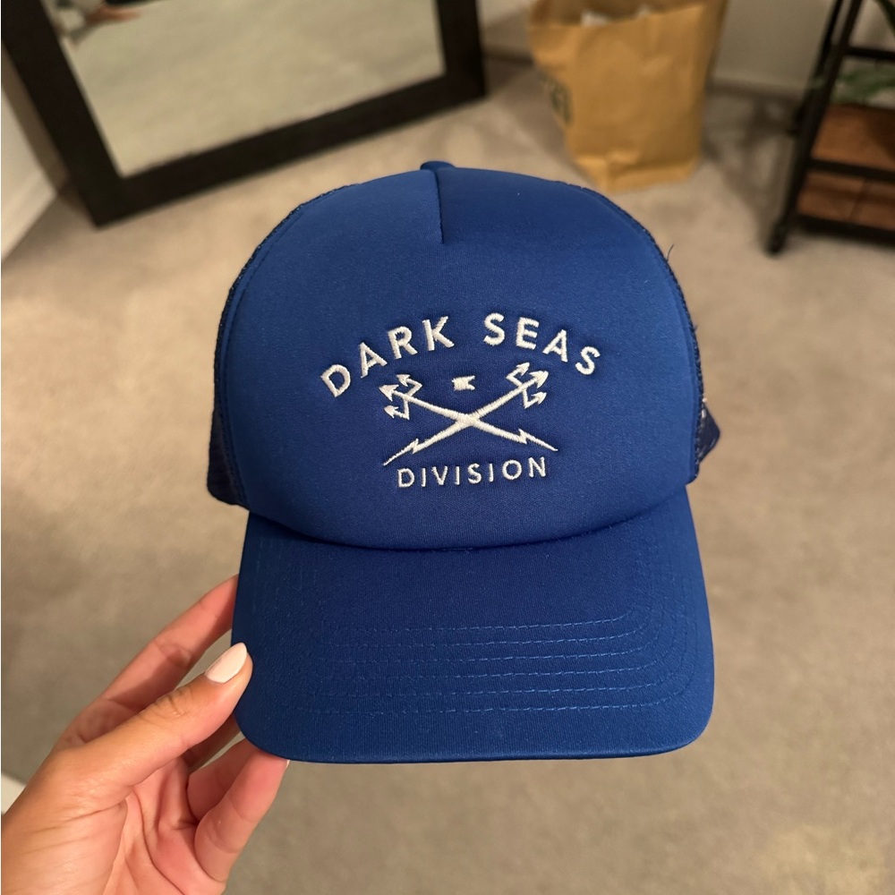 Dark Seas Division Blue Trucker Hat
